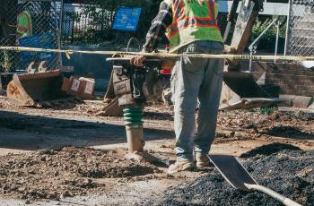 Lead Free DC Lead Service Line Replacement construction work